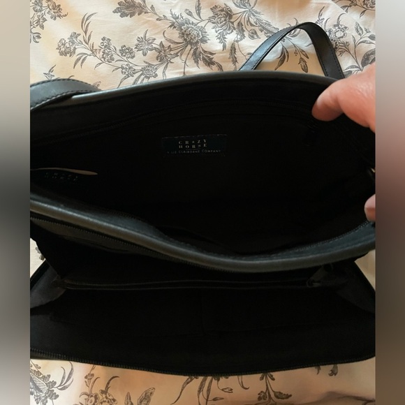 Vintage Crazy Horse Black Faux Leather shoulder Bag - Picture 5 of 7